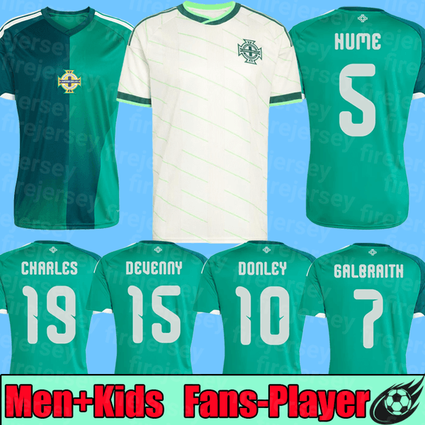 Northern Ireland Soccer jersey 2026 Home away soccer jerseys BRADLEY BALLARD HUME DONLEY PRICE men kids football shirt green