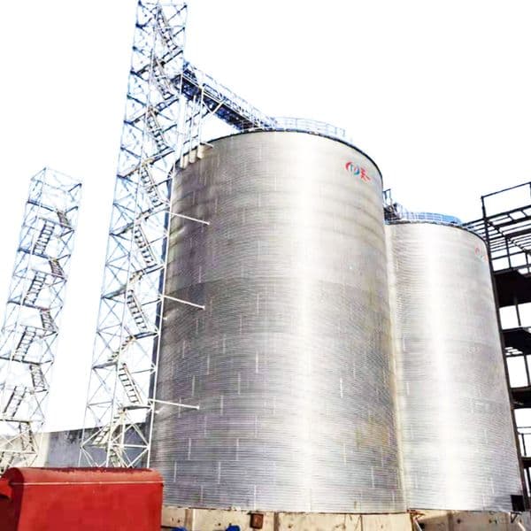 Large Tonnage Grain Storage Steel Silo, Cone/Flat Bottom Dual Specification Optional, Special Storage Silo for Grain Oil Rice & Fat Industry