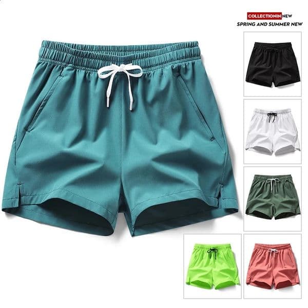 2024 summer selling sports shorts running pants three piece mens and womens zippered pockets couples short 260319