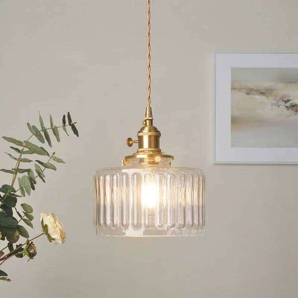 Lamps for Living Room Decor Bedside Light Luxury Creative Restaurant Balcony Porch Glass Pendant Lights Lamp 26Y0320