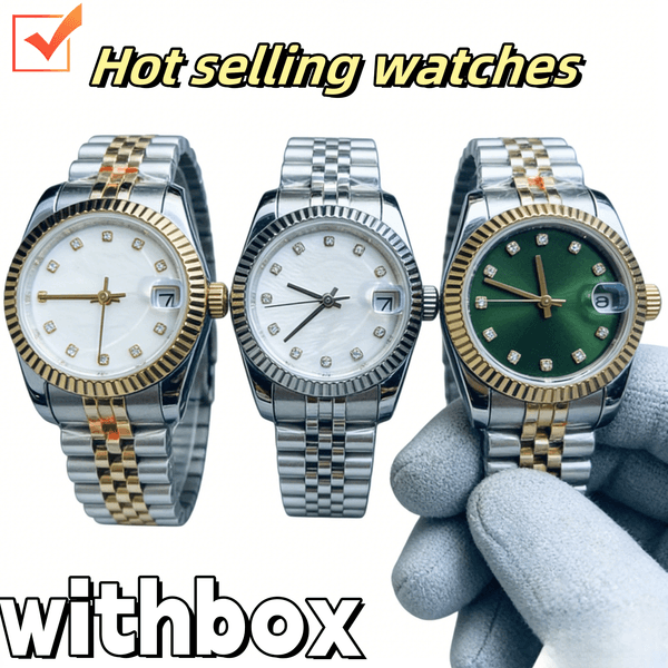 new classic two tone stainless steel diamond dial fully automatic mechanical ultra bright sapphire watches 31mm