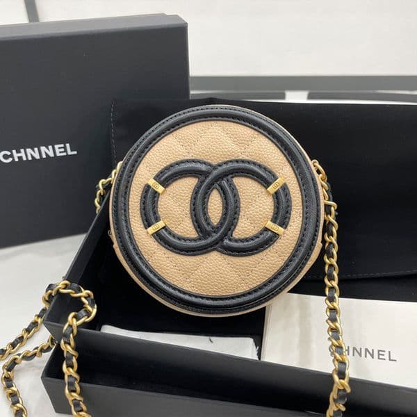 Designer Bag luxury bag shoulder bag wallet purse beach bag Caviar Cowhide Diamond pattern cross body bag mini handbag Particle embossing Chain through the leather