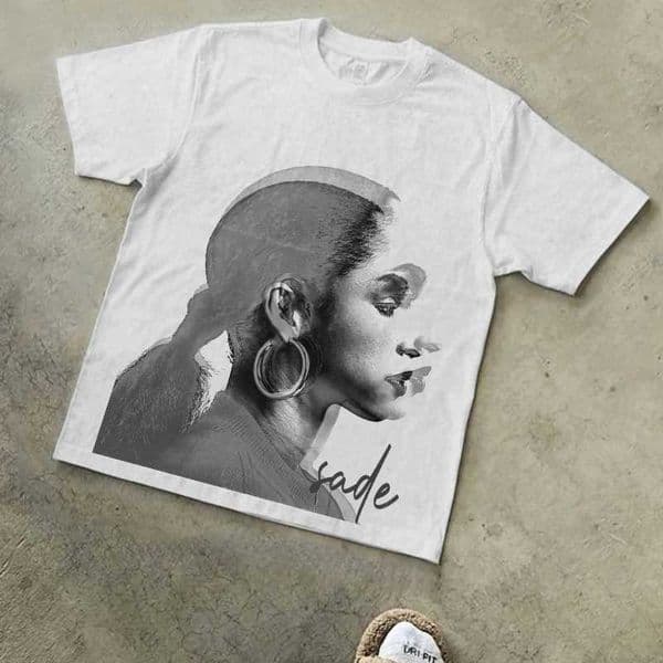 Sade Adu mens HipHop 100cotton Tshirt Y2K West st street style man fashion oversized Tee Casual Loose streetwear J260318