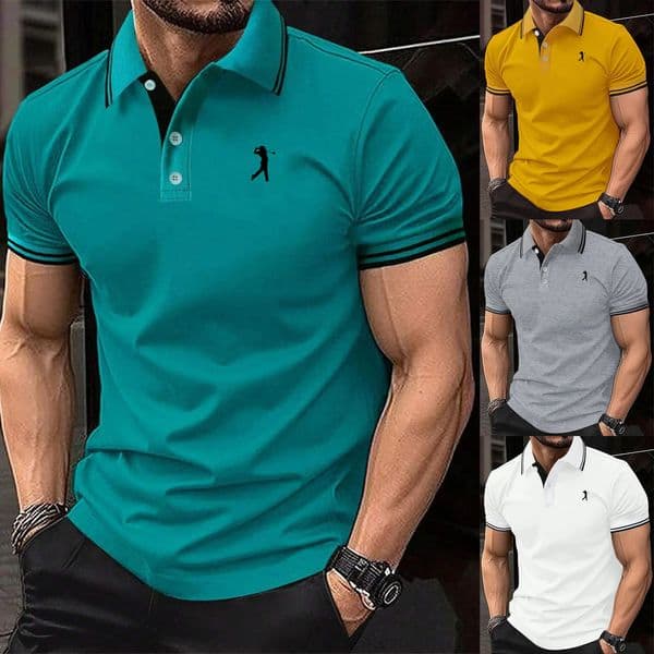 3D Digital Printed Mens Short Sleeved Polo Shirt for Comfortable Wearing Summer Fashion Casual 260312