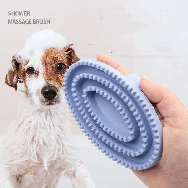 Fashional Puppy Wash Tools Flexible Pets Supplies Rubber Bristles Curry Dog Bath Brush Cat Massage Comb 26Y0320