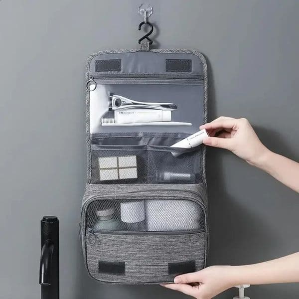 1PC Oxford Fabric Men Business Portable Storage Bag Toiletries Organizer Women Cosmetic Bag Waterproof Hanging Travel Wash Pouch 260318