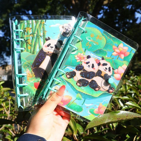 Bestseller New creative high-appearance cute panda series notepads, loose-leaf notebooks, student stationery wholesale ddmytues