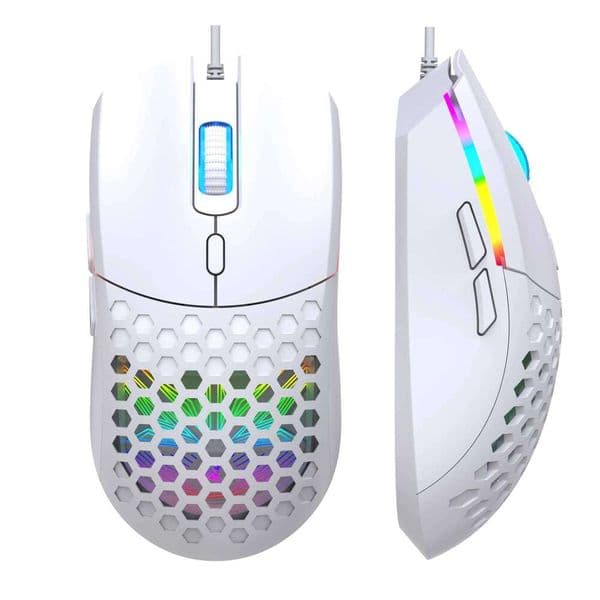 HXSJ S500 Optical Gaming Lightweight Ergonomic Wired Game Plug and Play USB Mouse for Laptop Desktop PC 26L0320