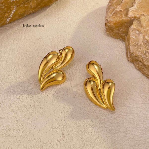 Jewelry personalized design for women 925 Sterling Silver 14K Gold geometric teardrop-shaped gold-plated elegant earrings wholesale