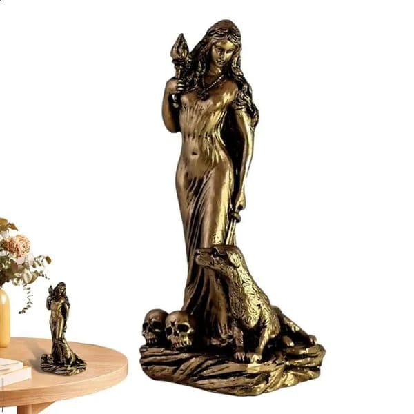 Goddess Figurine Goddess Witch Figurine Resin Retro Craft Decoration Resin Goddess Figurine For Windowsills Balconies Courtyards 260321