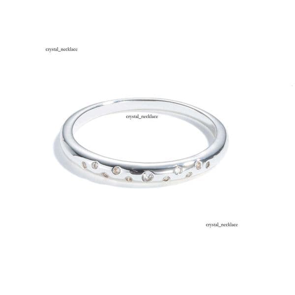 Small zirconia rings for women, European and American cross-border ins influencer layered style rings, niche design minimalist jewelry