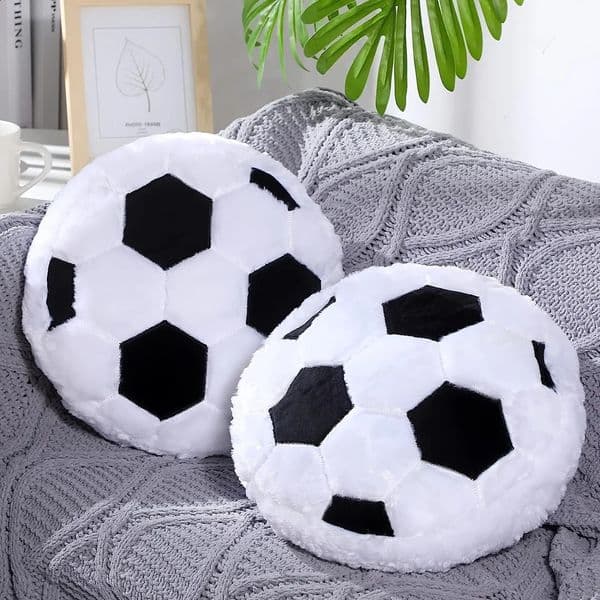 Creative Football Plush Pillow Fan Cushion Boyfriend Football Cushion Home Decoration Sports FanCute Soccer Shaped 260318
