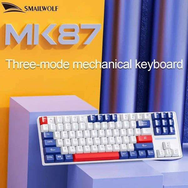 SMAILWOLF MK87 wireless mechanical E-sports game full key hot plug custom keyboard 26L0321