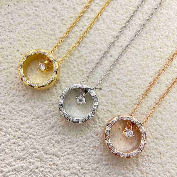 Designer Jewelry Channels Diamond-Encrusted Diamond Pattern V Gold COCO Ring Smart Light Luxury Collarbone Necklace Gift