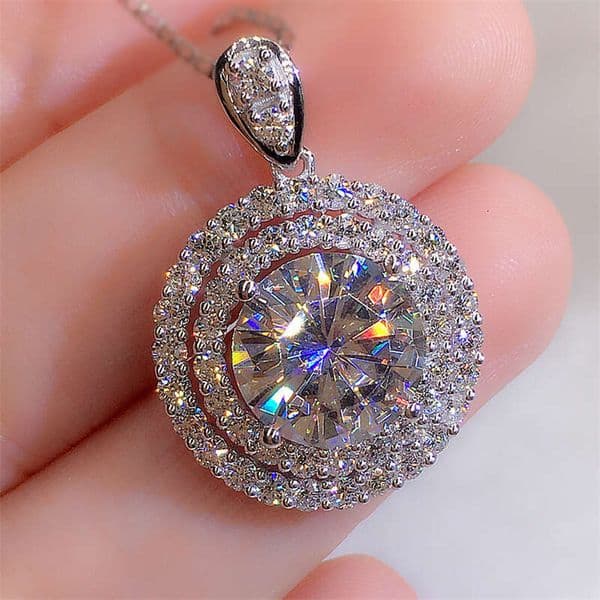 Fashion Bestselling Jewelry Style Simple Inlaid Diamond Platinum Plated Necklace Jewelry Wholesale Manufacturer Source