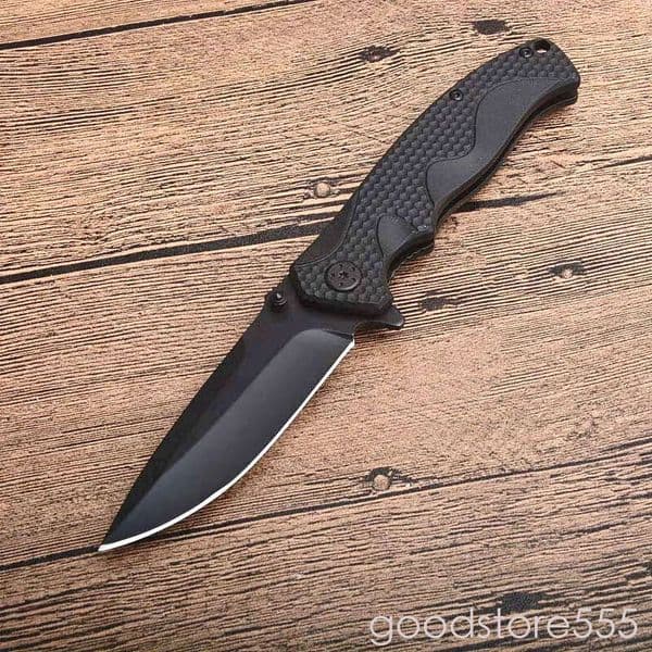 KS 1338Wm Assisted fixed blade knife Fast Open pocket knife Flipper Folding Knife 8Cr13mov Blade Black G10 Handle EDC couteau Pocket Knives