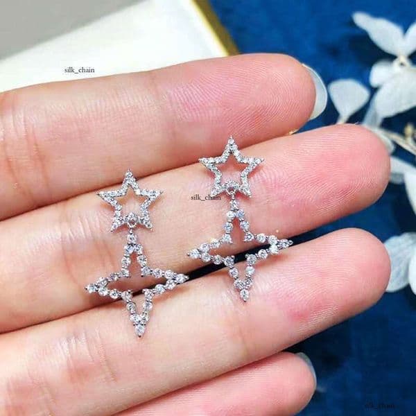 simple elegant five-pointed for women fashionable and versatile star earrings niche design earrings