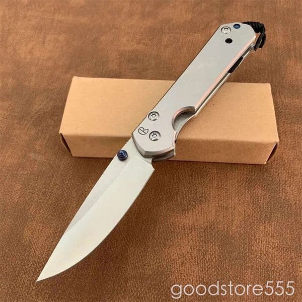 Mini CR Classic Sebenza 21 Folding couteau Knife 440C Blade With Ripple Shape Full Steel pocket knife Handle fixed blade knife Gift For Men EDC Tool Key Pocket