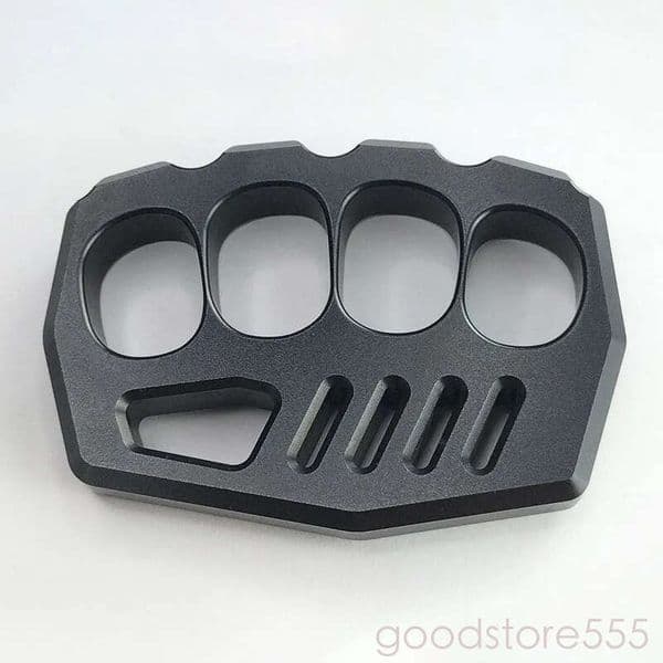 Big Finger Hole knuckle Portable Knuckle Duster Boxing Broken Windows EDC Tool