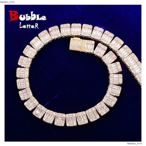 Hip Hop Style flip clasp Moissanite-encrusted ice candy chain bracelet trendy brand personalized Hip Hop unisex bracelet jewelry wholesale