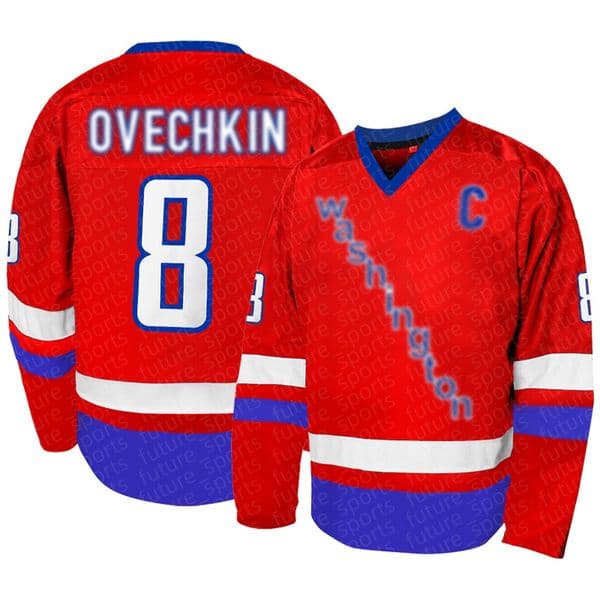Men's retro fashion ice hockey jersey, 2025 classic V-neck embroidered ice hockey sports shirt, fashionable, energetic, breathable, comfortable top