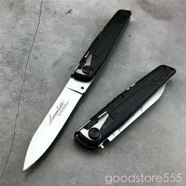4Models couteau 9'' Inch fixed blade knife FRN Stiletto pocket knife Mafia Knife 440C Blade ABS Handles Tactical Hunt Pocket Knives EDC Tools