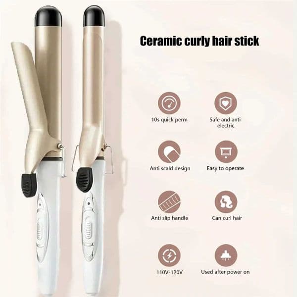 C-151 curly hair rod home-use large wave golden curling iron 32/25mm D260321