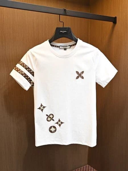 Designer Brand Tees T Shirts Top Quality Pure Cotton Short Sleeve Shirt Simple Letter Printed Summer Casual Men Clothing Size M-4XL