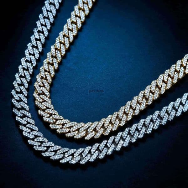 Jewelry Fashion 12mm Diamond-Shaped Unisex Cuban Chain with Alloy Moissanite Dragon Head Clasp Best-Selling Classic Hip Hop Necklace