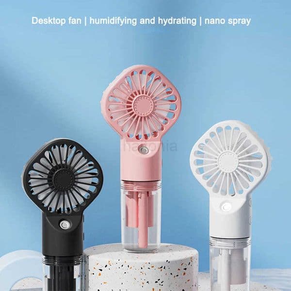 Portable Handheld Spray FanWater Spray Mist FanStudent Dormitory Mini FanSummer Supplies Cooling ToolsOutdoor Small Fan 1pc H260321