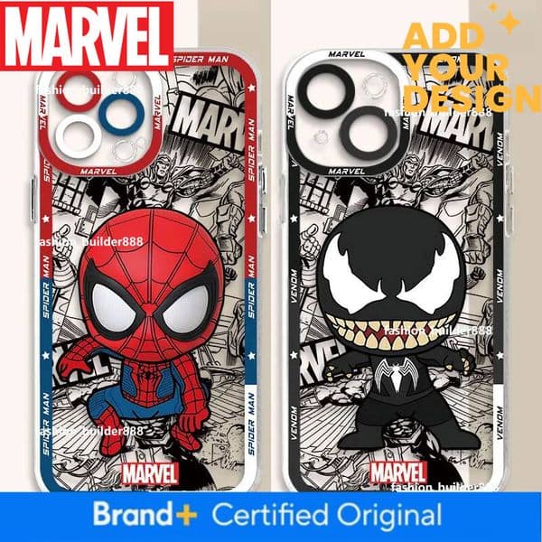 Cover Funda Clear Silicone Spider Man Venom Phone Case for Apple iPhone 12 Mini 7 6s XR 13 Max 15 Plus 11 X XS 14 Pro 8 SE