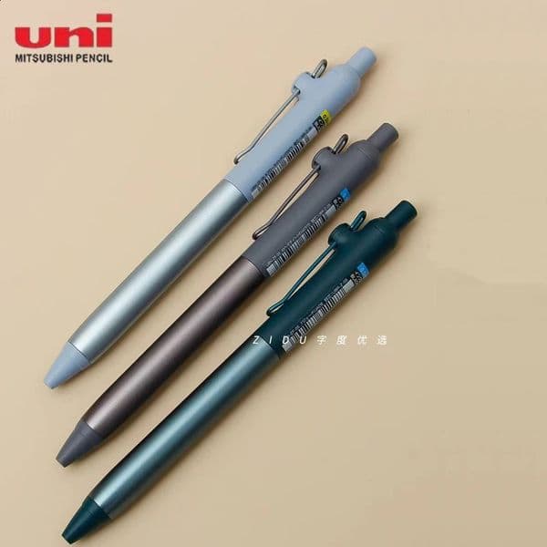 Uni ZENTO Flow Gel Pen Limited Anodized Aluminum Grip 038/05mm Water-Based Black Rollerball Pens Ultra-Smooth Japan Stationery 260317BJ