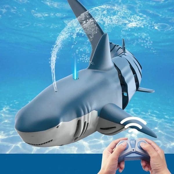 Funny RC Shark Toy Remote Control Animal Bath Tub Pool Electric Toys for Kids Boys Children Cool Stuff Sharks Submarine 260318