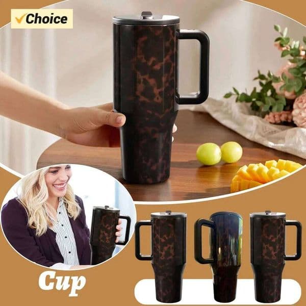 Hot New 40oz Standard Packaging Portable 304 Stainless Steel Large Capacity Mug High-value Car Mug, Regular packaging 26W0321