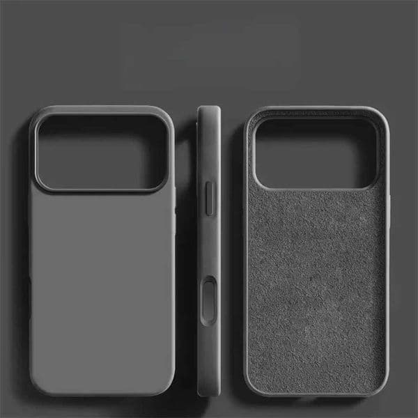 For IPhone 13 14 15 16 17 Pro Max Plus Air Solid Color Liquid Skin Feel Silicone Phone Case Shockproof Cover H260321