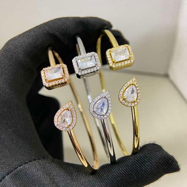 2026 High-Quality New Elastic Rock Candy Teardrop Bracelet for Women - Fashionable, Trendy, Retro, Luxurious Jewelry, Party Gift