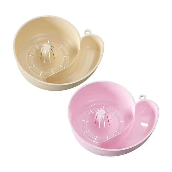 Fruit Washing Bowl with Strainer Fruits Vegetables Washing Bowl Cute n Animal-Inspired Colander Drain Basket for Kitchen 260320BJ