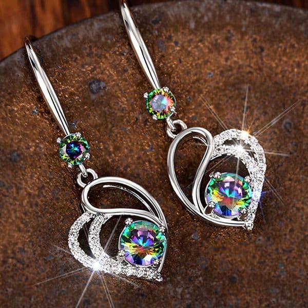 Fashion and Wish new popular heart-shaped Korean-style elegant women's earrings direct from the manufacturer