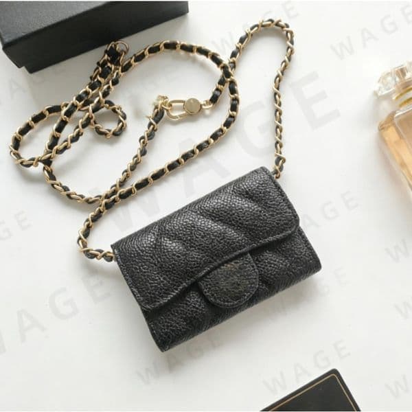 New 2026 Women's Textured Leather Mini Crossbody Bags in Multi-Colors, Gold Chain Strap, Flap Closure, Compact Design, Ideal for Daily and Leisure Casual Outings-4