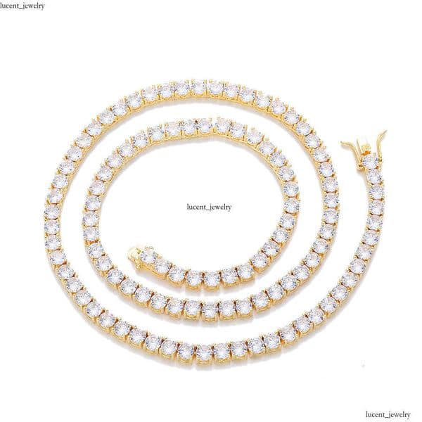 Jewelry New Moissanite Tennis Bracelet for Women Hip-Hop Men Hot-Selling Jewelry Accessories Necklace Sweater Chain