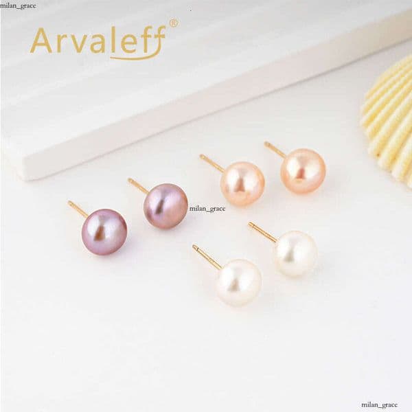 925 Silver Stud Simple Versatile Wholesale Classic Pearl Earrings