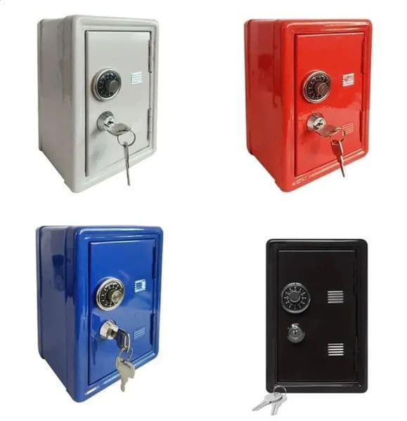 Household Insurance Box Vertical Mini Metal Safe Car Safe Key Insurance Cabinet Desktop Decoration Piggy Bank 260321