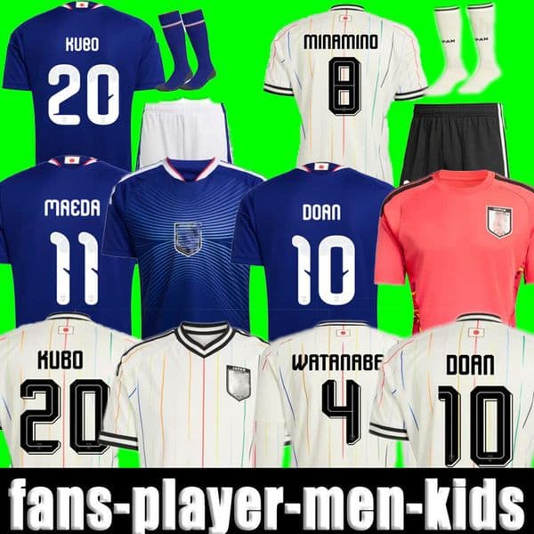 XXXL 4XL 2026 2027 Japan Soccer Jerseys 26 27 Cartoon ISAGI ATOM TSUBASA MINAMINO DOAN KUBO ITO ASANO adult Men kids kit set Japanese home away Football Shirt