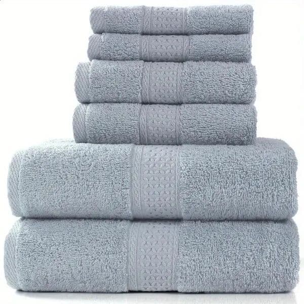 Bath Towel Washcloth Cotton Towel Solid Color Soft Absorbent Towels Multipurpose Use For el Bathroom 260311