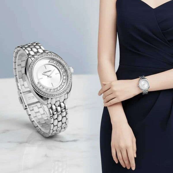 Fashion Women Watch Luxury Brand Stainless Steel Quartz Watches For Woman Elegant Dress Ladies Wristwatch Clock Relogio Feminino