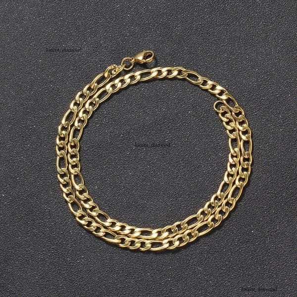 5mm NK3 chain Jewelry Hip Hop jewelry vacuum electroplated new 925 Sterling Silver 18K Gold personalized necklace chain