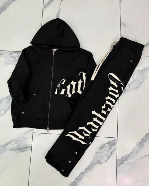Harajuku Hip Hop Letter Patchwork Zipper Hoodie and Sweatpants 2-piece Set Y2k Men Women Tracksuit Loose Sweatshirt Jogger Suit X260321