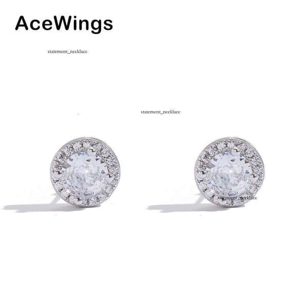 S925 round earrings Moissanite Jewelry Hip Hop style 925 with Moissanite personalized for couples and women silver earrings