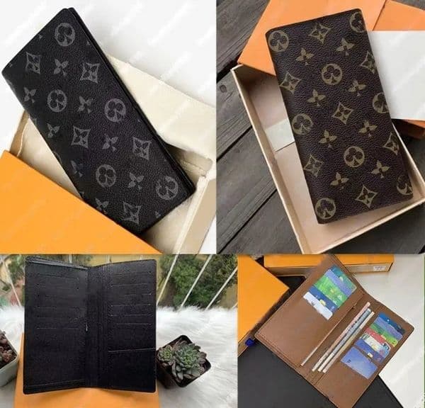 TOP Wallets Holders Fashion designer zipper wallets luxurys Men Women leather bags Classic Letters coin Purse With box handbagClutch Bag old flower Purses With box