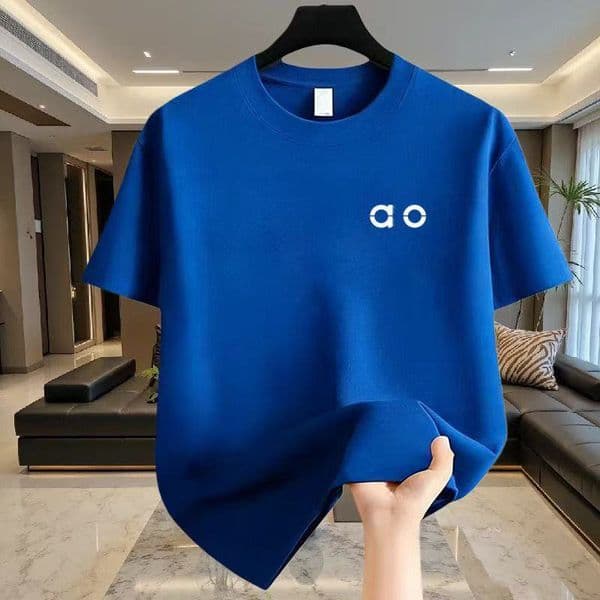Designer Brand Tees T Shirts Top Quality Pure Cotton Short Sleeve Shirt Simple Letter Printed Summer Casual Men Clothing Size
